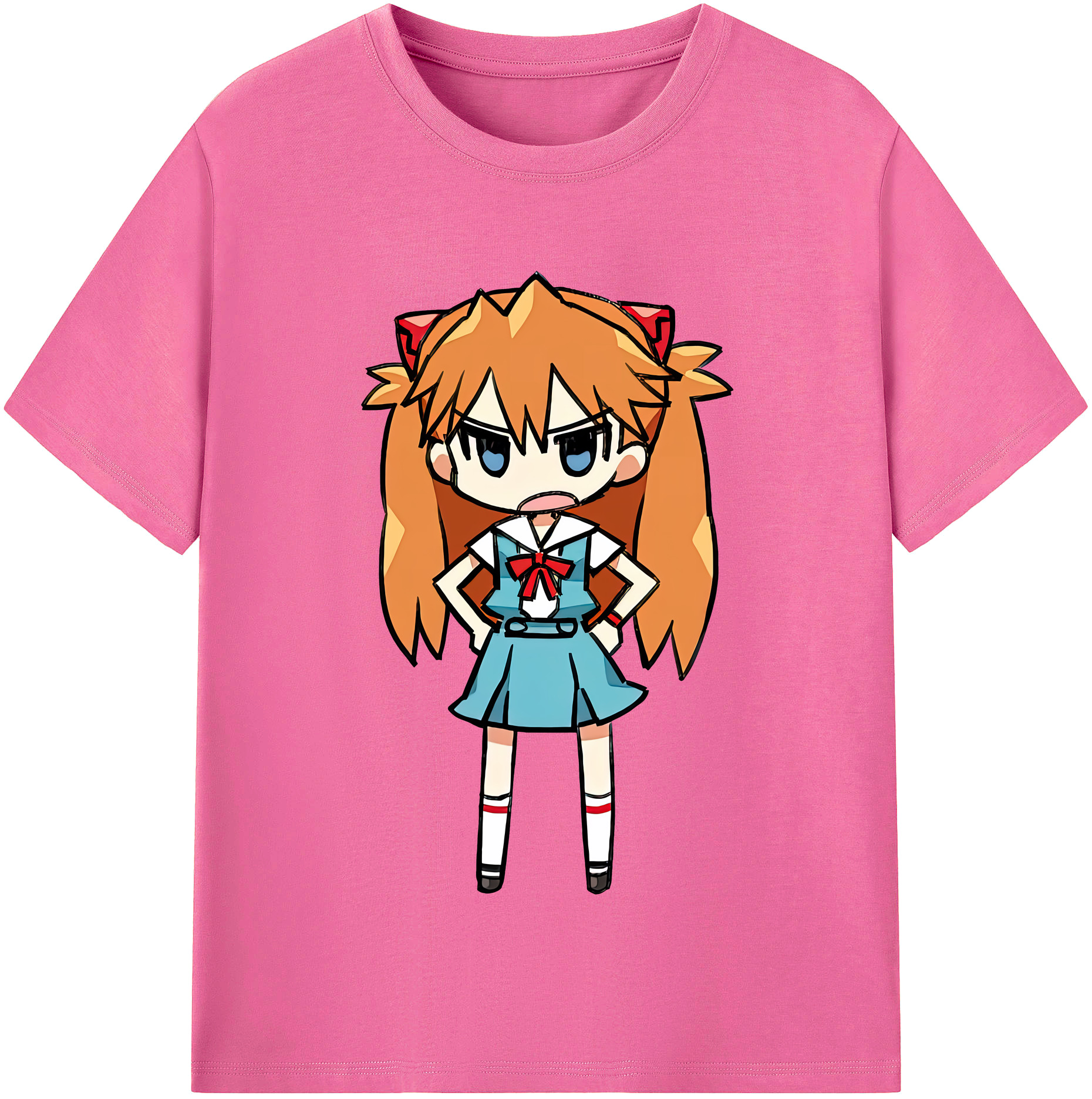 （画像用） EVA 新世紀エヴァンゲリオン レディースカジュアルプリントTシャツ（綿100％）
